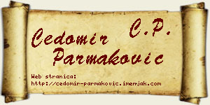Čedomir Parmaković vizit kartica